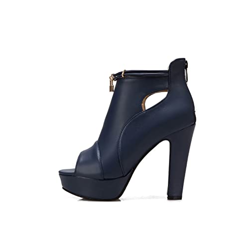 fereshte Women's Peep-Toe Sandals Stiletto High Heels Platform Summer Booties