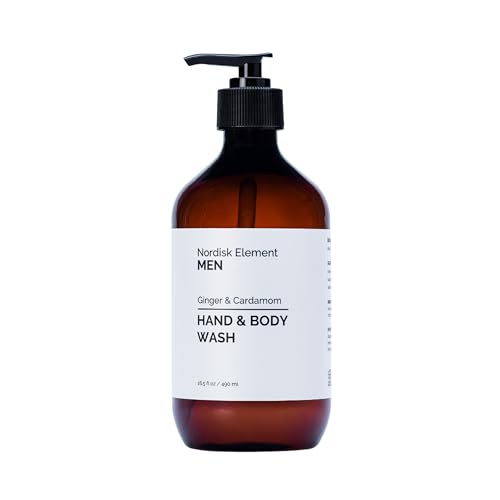 Men's Hydrating Ginger & Cardamom Body Wash - Vegan, Sulfate-Free, 16.5 fl oz