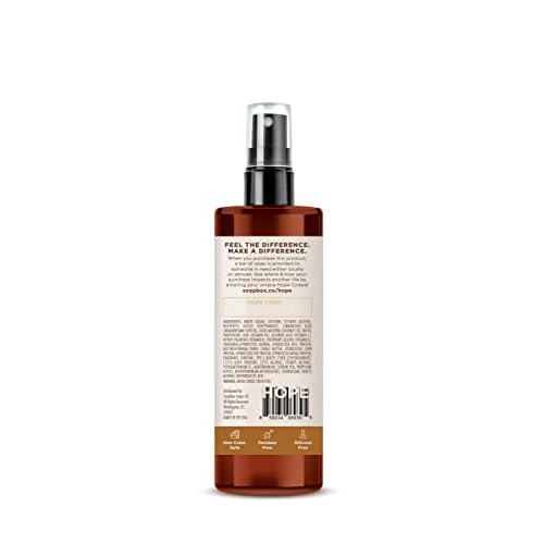 Soapbox Mane Tamer, Leave-In Conditioner Spray to Tame Frizz, Smooth Fly Aways, Hydrate, Add Shine & Detangle Dry, Damaged Hair, Paraben Free, Vegan (8oz)