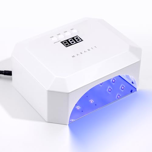 A3-Pulg UV Nail Lamp White - Professional Dual Light Source for Salon & DIY
