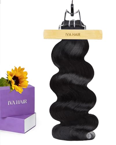 Natural Black 18 Inch IVA 16A Body Wave Human Hair Bundles - 100% Raw Hair
