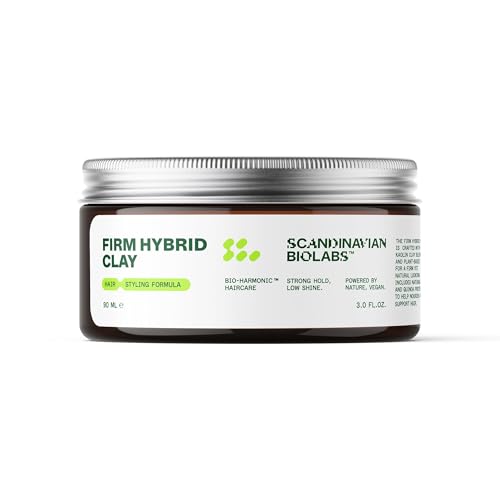 Strong Hold Hair Clay for Short & Medium Hair - Semi-Matte Finish, 90 mL