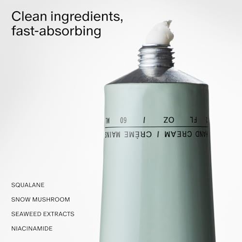 Davines OI Hand Balm, Nourishing Anti-Aging Hand Cream for All Skin Types - Protects Hands from Environmental Damage with Antioxidant Roucou Oil - Lightweight & Fast Absorbing Hydration, 2.54 Fl Oz