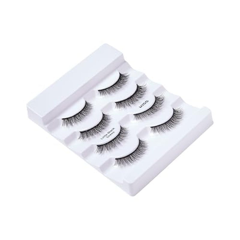 KISS Lash Couture Faux Mink False Eyelashes Multipack, ¡®Little Black Dress¡¯, 12mm, Multiple Lengths, Reusable, Cruelty Free, Vegan, Exclusive knot-free lash band, 4 Pairs