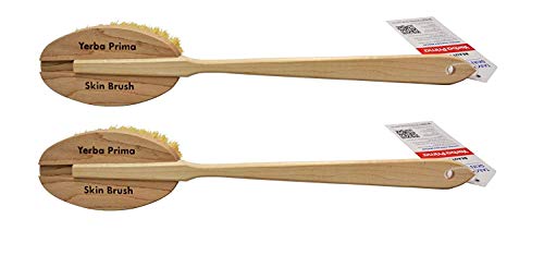 Yerba Prima Tampico Skin Brush Pack of 2 Natural Vegetable Fiber Exfoliating Brush