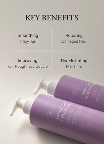 laferme Laminaria Hair Conditioner with Organic Ingredients for Damaged, Dry, Frizzy Hair - White Musk Scent, 33.8 Fl Oz