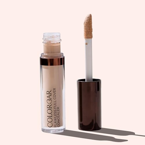 Colorbar Flawless Full Cover Concealer - Face Makeup Concealer with Liquid-to-Powder Formula - Hides Scars and Discoloration - 001 Velvet - 0.2 oz