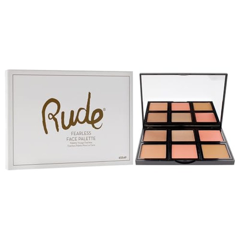 Face Palette - Fearless by Rude Cosmetics for Women - 0.634 oz Makeup