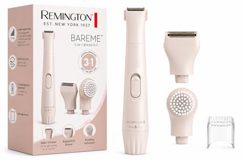 Beige Remington Body & Bikini Trimmer Kit - Waterproof Cordless Shaver for Women
