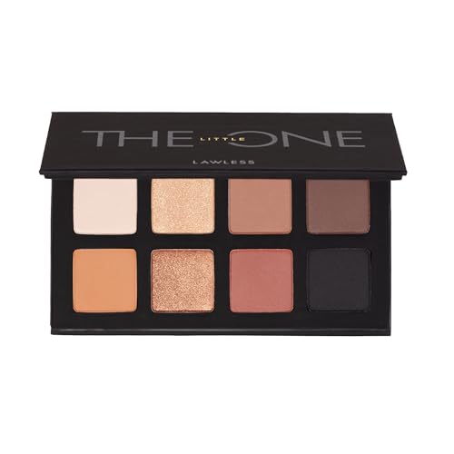 Travel-Friendly Talc-Free Eyeshadow Palette - 8 Neutral Shades, 1 Ounce - Black