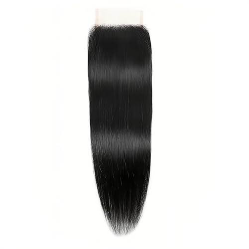 Natural Color Lace Closure 4x4 HD Transparent Swiss Lace 18 Inch Straight Human Hair - Variation LC #1B S