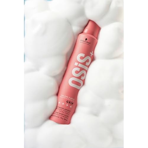 OSiS+ Grip Extreme Hold Mousse - Extra Strong Control Volume Mousse with Heat Protection