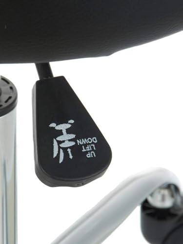 Adjustable Drafting Stool with Wheels - Black Swivel Bar Chair
