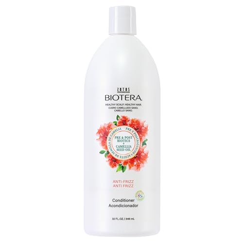 Biotera Anti-Frizz Smoothing Conditioner 32 Fl Oz - Coconut & Camellia Oil, Vegan, Color-Safe, for Frizzy Hair - Pack of 1
