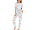 Women's Soft 2-Piece Pajama Set with Pockets & Drawstring