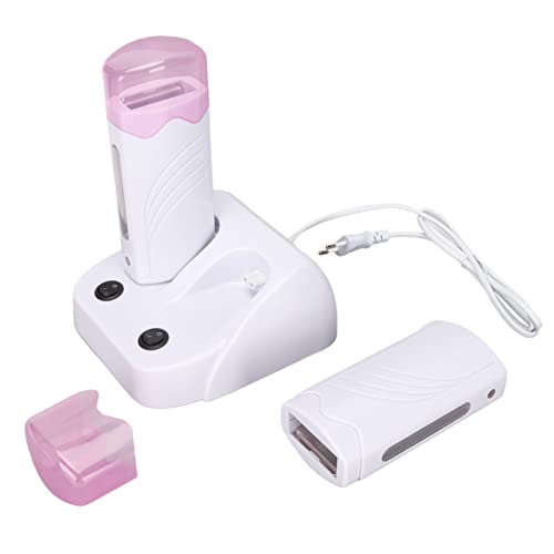 Double Depilatory Heater, Wax Warmer Machine, Portable Wax Warmer Machine for Leg Armpit with Heater Base