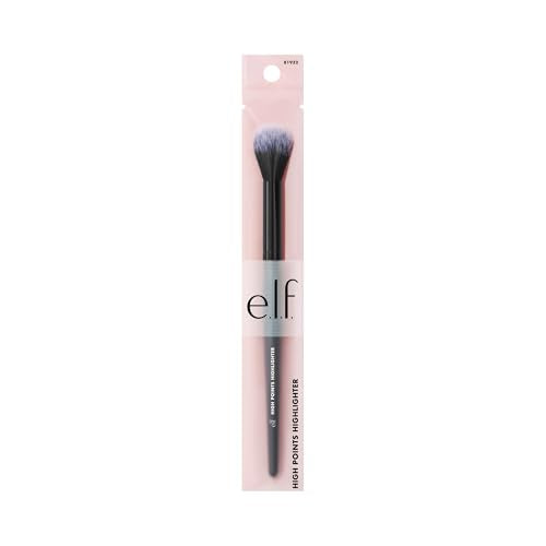 e.l.f. High Points Highlighter Brush, Soft & Tapered Face Makeup Brush For Illuminating & Creating Soft-Focus Glow, Vegan & Cruelty-Free