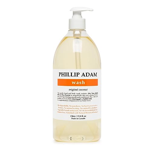 Phillip Adam Coconut Hand and Body Wash - Gentle Hydrating Formula - 33.8 Fl Oz - Pack of 1