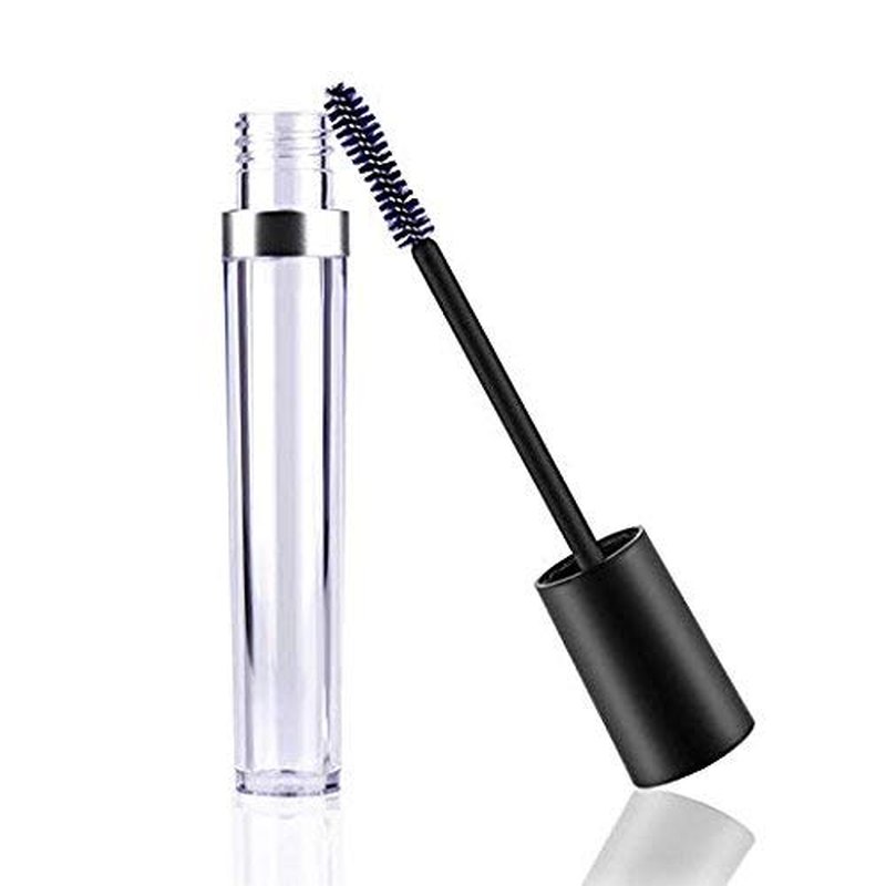 2 Pcs 8 mL Empty Mascara Tubes With Eyelash Wand, Rubber Inserts and Funnels for Castor Oil, Ideal Kit for DIY Cosmetics, Includes 2 tubes, 2 rubber inserts and 2 funnels