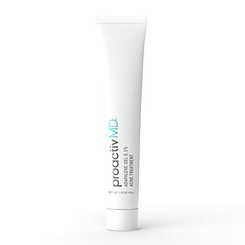 ProactivMD Adapalene Gel Acne Treatment, Paraben Free, Prescription Strength Retinoid For Face and Body Acne, .1% Solution, 1.6 Oz