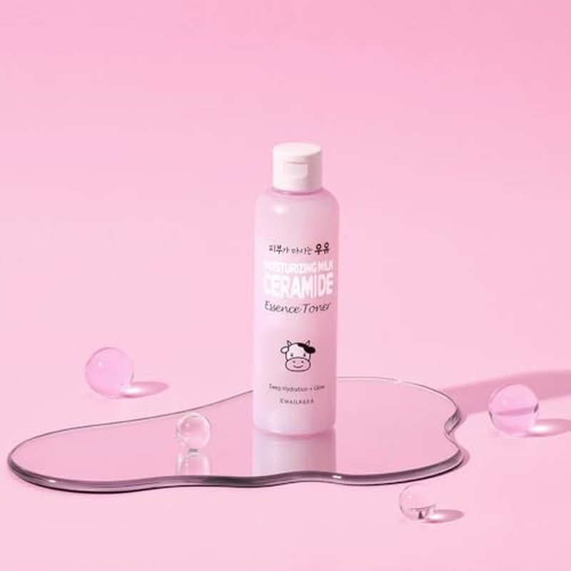 KWAILNARA Ceramide Milk Moisturizing Face Toner (6.76 Fl Oz) ? Korean Toner for Barrier Repair & Deep Hydration | Milk Protein, Shea Butter & Royal Jelly