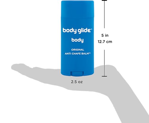Body Glide Anti-Chafe Balm Stick 2.5oz Pack of 2 - Skin Protection for Rubbing & Irritation