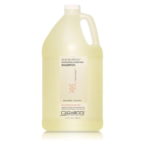Rosemary Hydrating Clarifying Shampoo 128 Oz - Eco Chic 50:50 Balance - Daily Use, Color Safe, Vegan