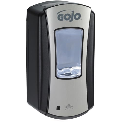 Foam Hand Soap Dispenser Touchless Chrome/Black 1200mL GOJO LTX-12