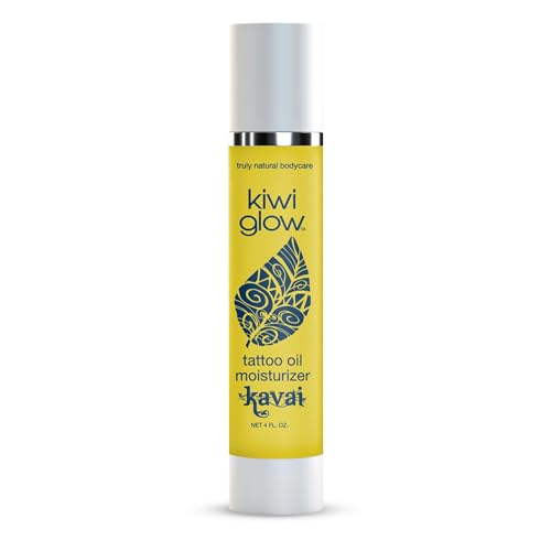 Vegan Tattoo Aftercare Oil with Airless Pump - Hydrating & Brightening 4 oz
