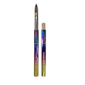 Legacy Nails Professional Multicolor Kolinsky Nail Brush #10 - Perfect For Sculpting Acrylic Nail Extensions Flexible bristles Light weight