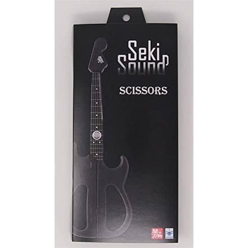 Nikken Cutlery Guitar Scissor SekiSound Black with a stand (Gift Box Included) Hobby Tool SS-20B