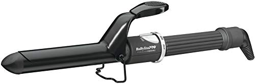 BaByliss Pro Spring Curling Iron 1 Inch Porcelain Ceramic Professional Hair Tool for Long Lasting Curls