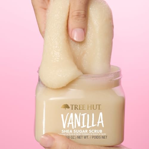 Tree Hut Vanilla Body Care Set - Shea Sugar Scrub, Body Wash & Whipped Body Butter