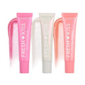 ColourPop Fresh Kiss Lip Gloss Set - Hydrating & Shimmering Lip Balm Trio with Peptides & Hyaluronic Acid, 3 Flavors (Whipped Cream, Raspberry, Peach Mochi) - Vegan & Cruelty-Free