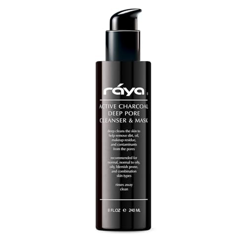 Charcoal Deep Pore Facial Cleanser & Mask for Oily & Blemished Skin