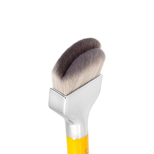 Professional Makeup Brush - Large Slanted Double Dome Blender, Vegan Synthetic Fibers