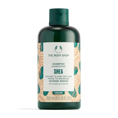 The Body Shop Shea Intense Repair Shampoo - Intense Repair For Dry Hair - With Vegan Silk Protein - Vegan - 8.4 Fl Oz