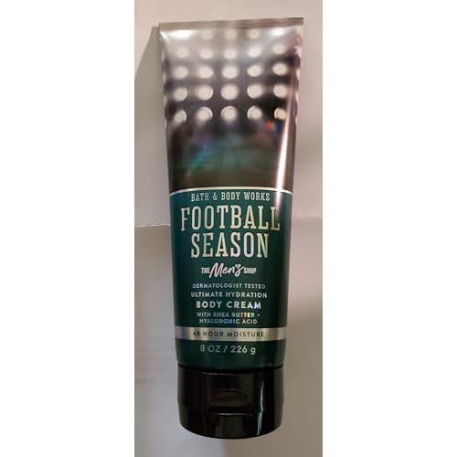 Bath & Body Works Men's Football Season Ultimate Hydration Body Cream 8 Ounces Pack of 2