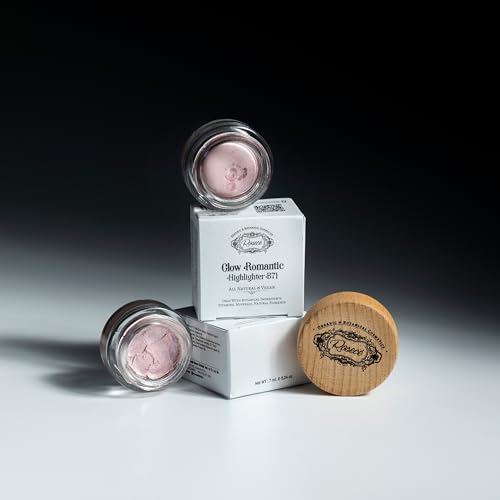 ROSECE Glow Highlighter| Only with Botanical Ingredients Vitamins Minerals Natural Pigments| 100% Natural, Vegan and Cruelty-Free | Illuminator Makeup | Cream Illuminator (Glow Romantic, M)