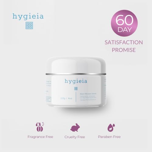 Hygieia + Smart Wrinkle Cream | Liposomal Anti-Aging Face Moisturizer with Bio Active 1% Idebenone, Retinol (Vitamin A), Hyaluronic Acid | Deeply Penetrating Hydration for Fine Lines & Wrinkles | 4 oz