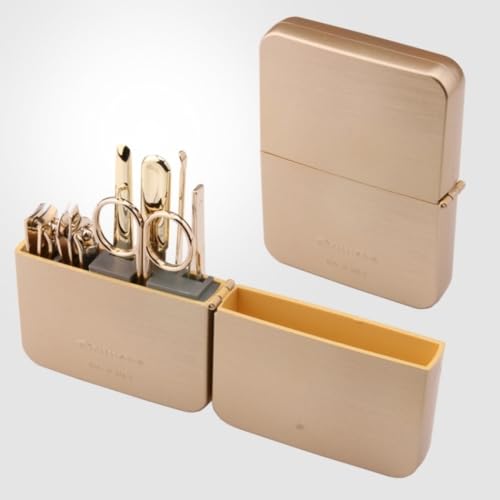 Travel Manicure Grooming Kit 7-Piece Nail Clipper Set - Made in Korea