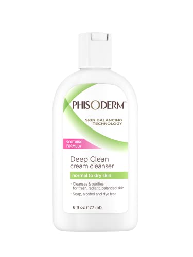Deep Cleaning Facial Cleanser for Normal to Dry Skin - 6 Fl Oz Pack of 6 - Alcohol & Soap Free