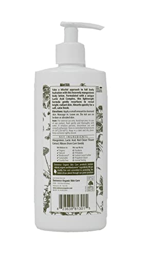 Organic Mangosteen Body Lotion - Hydrating, Exfoliating & Brightening, 8.4 Fl Oz