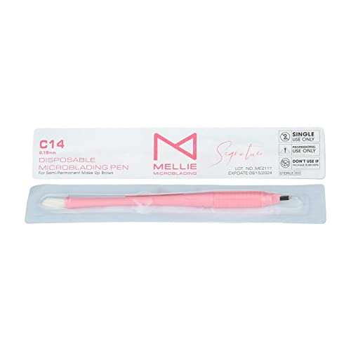 Microblading Pen Set - Disposable Eyebrow Tattoo Tools with Sterilized Fine Blades