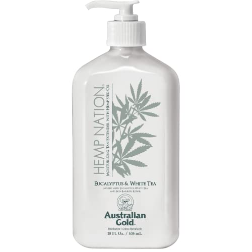 Australian Gold Hemp Nation Eucalyptus & White Tea Moisturizing Tan Extender 18oz