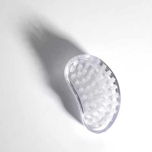 Trim Contour Nail Brush, Ergonomic Handheld Scrub Brush for Nails & Cuticles, Durable Nylon Bristles for Deep Cleaning, Gentle Exfoliation & Manicure Prep, Clear Plastic Handle, 1 Count