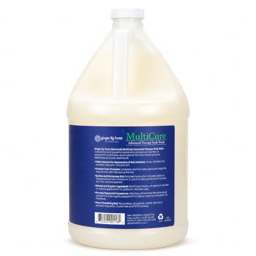 128oz MultiCure Advanced Therapy Body Wash with Tea Tree & Aloe - Ginger Lily Farms