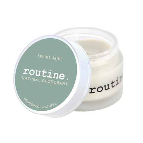 Routine Natural Deodorant Cream Jar Vanilla Rose Cinnamon Tonka 2oz Aluminum-Free