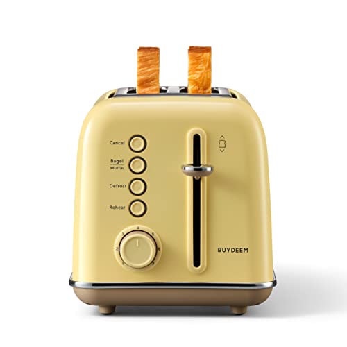 2-Slice Toaster with Wide Slots and 7 Shade Settings - Mellow Yellow