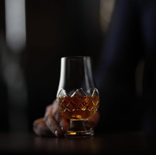 Glencairn Premium Whiskey Glass Set of 2 - Hand Cut Crystal Tasting Glasses